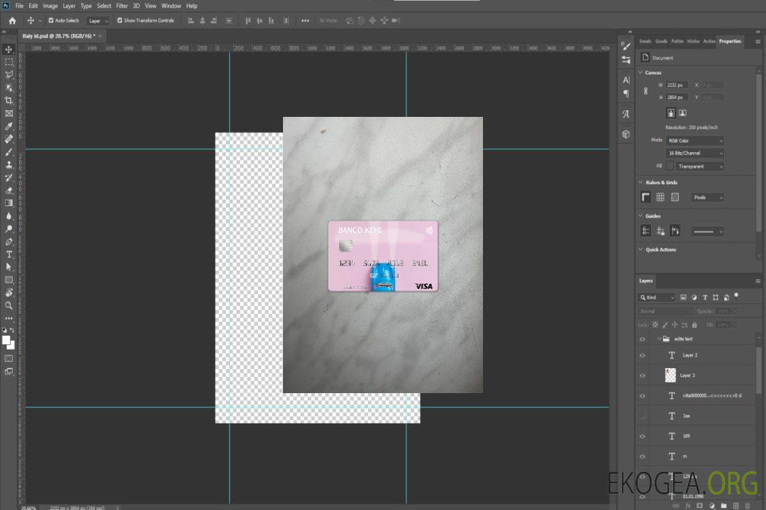 Photolook de la carte visa Angola Banco Keve avant template Photolook de la carte visa Angola Banco Keve avant template